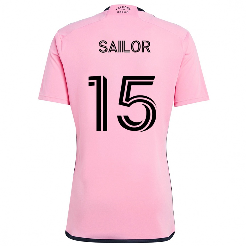 Men Football Ryan Sailor #15 Pink Home Jersey 2024/25 T-Shirt Australia