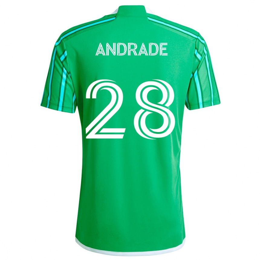 Men Football Yeimar Gómez Andrade #28 Green White Home Jersey 2024/25 T-Shirt Australia