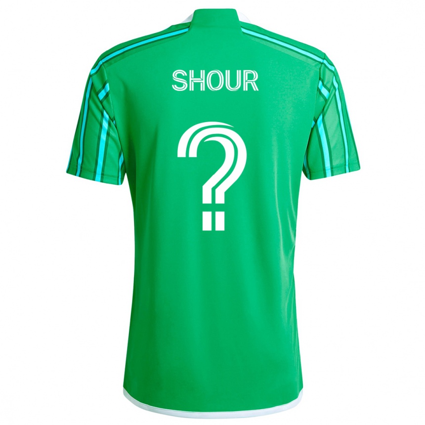 Men Football Mohammed Shour #0 Green White Home Jersey 2024/25 T-Shirt Australia