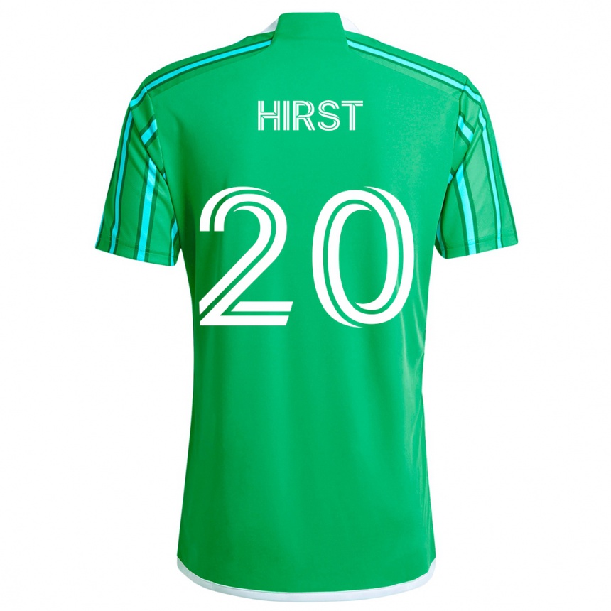 Men Football Sophie Hirst #20 Green White Home Jersey 2024/25 T-Shirt Australia