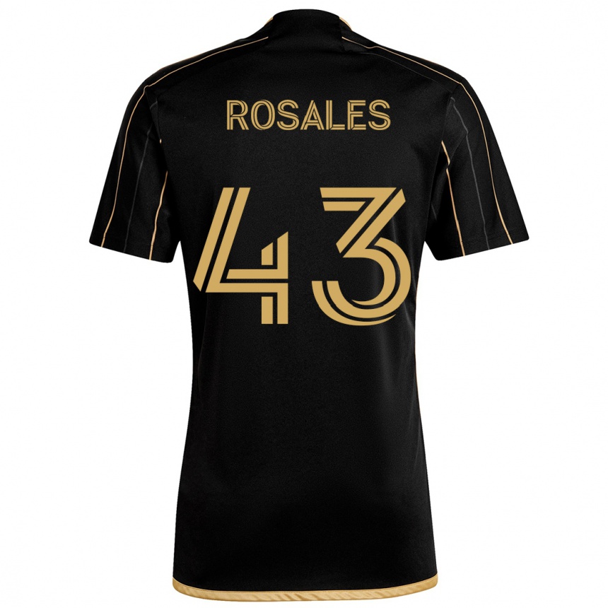 Men Football Diego Rosales #43 Black Gold Home Jersey 2024/25 T-Shirt Australia