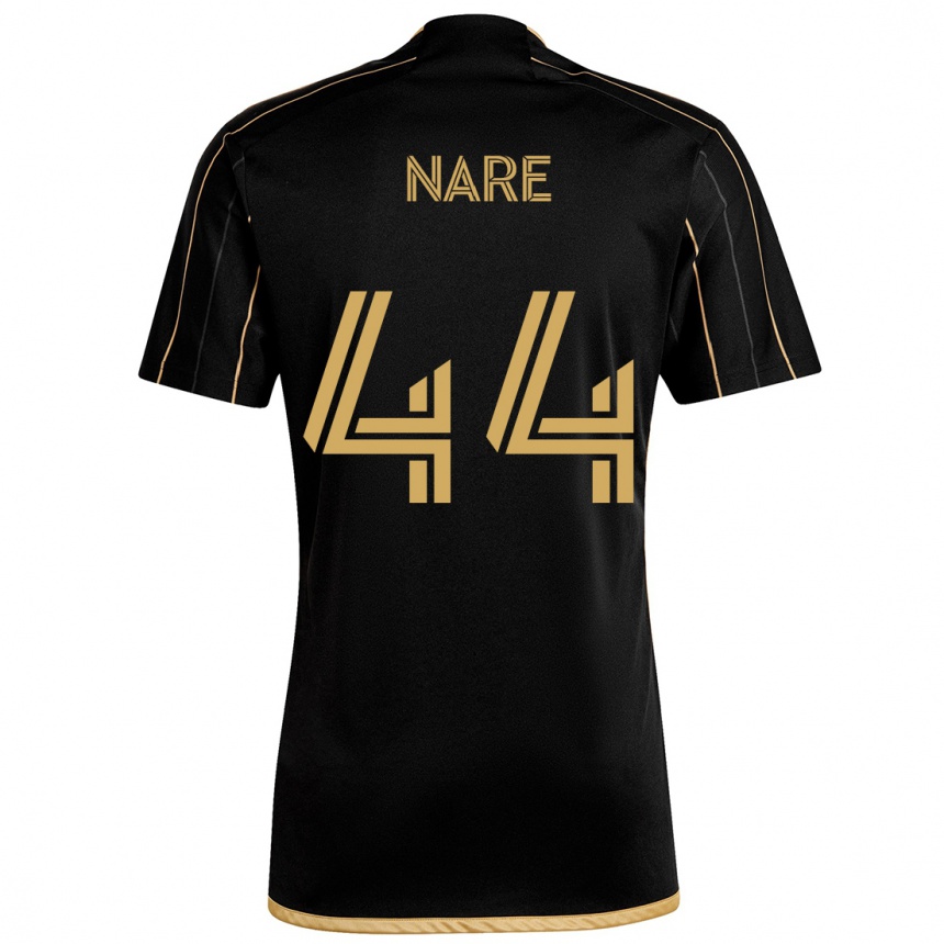 Men Football Thabo Nare #44 Black Gold Home Jersey 2024/25 T-Shirt Australia