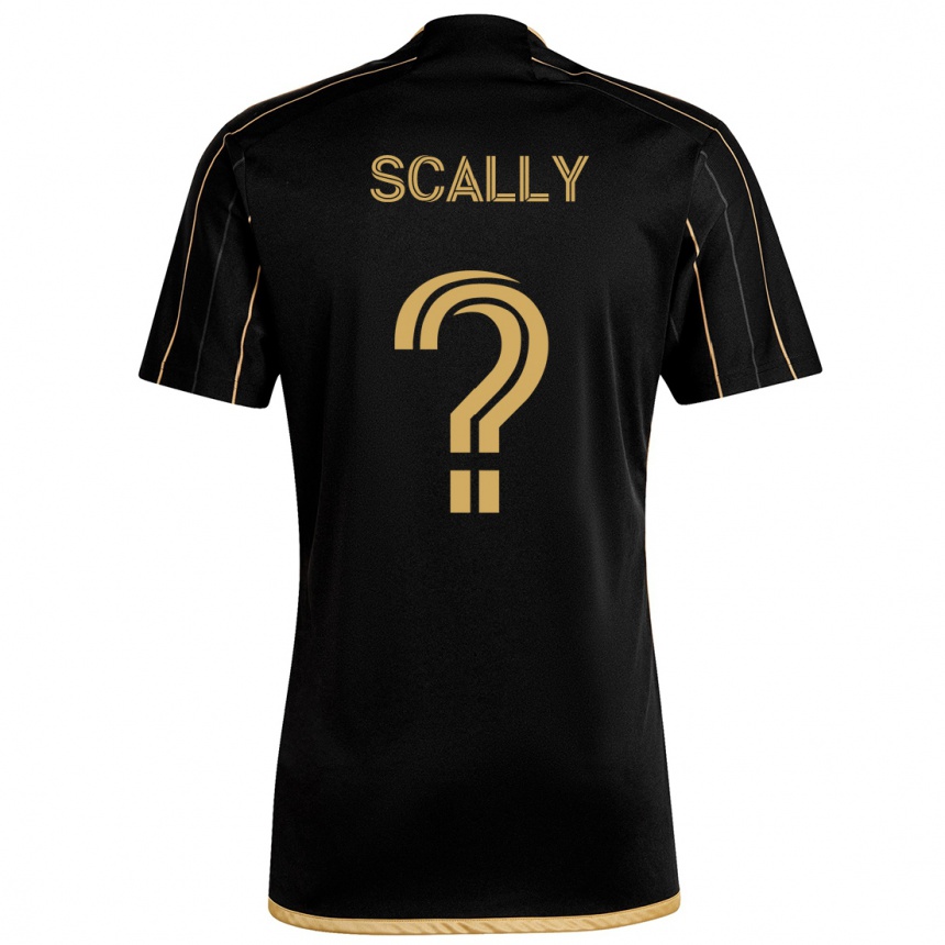 Men Football Ethan Scally #0 Black Gold Home Jersey 2024/25 T-Shirt Australia