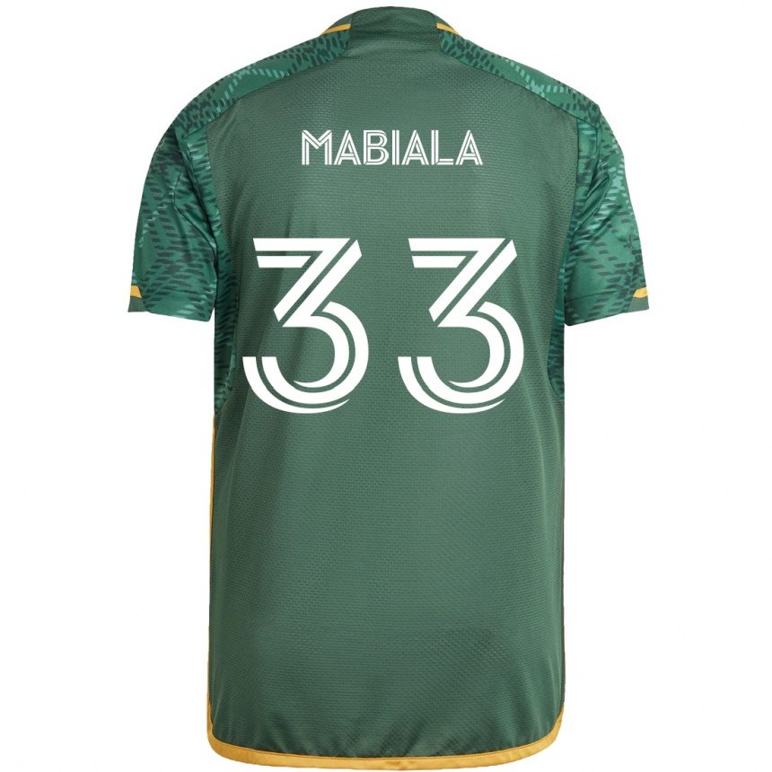 Men Football Larrys Mabiala #33 Green Orange Home Jersey 2024/25 T-Shirt Australia