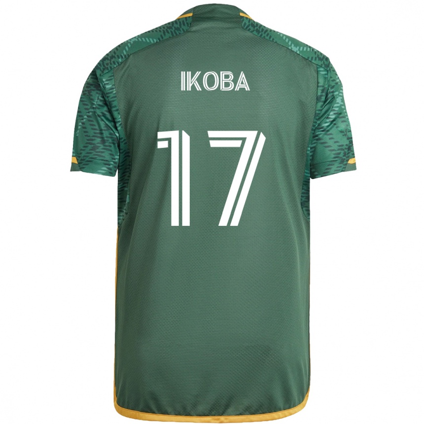 Men Football Tega Ikoba #17 Green Orange Home Jersey 2024/25 T-Shirt Australia