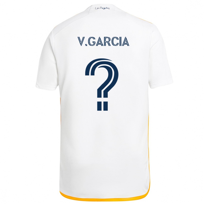 Men Football Vicente Garcia #0 White Yellow Home Jersey 2024/25 T-Shirt Australia