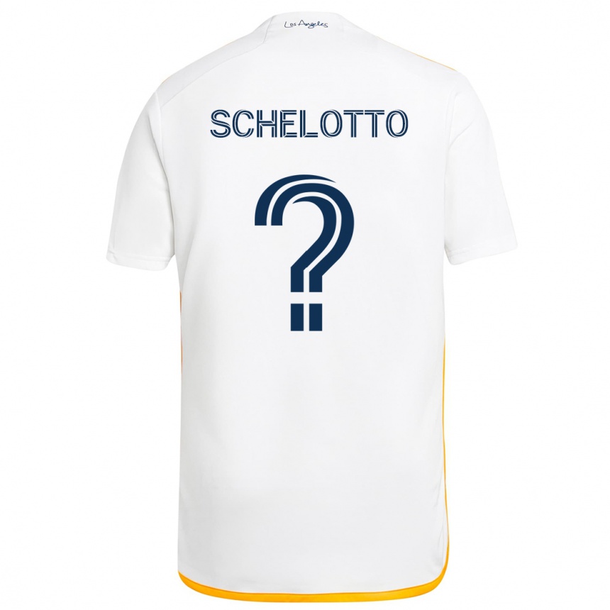 Men Football Nicolas Barros Schelotto #0 White Yellow Home Jersey 2024/25 T-Shirt Australia