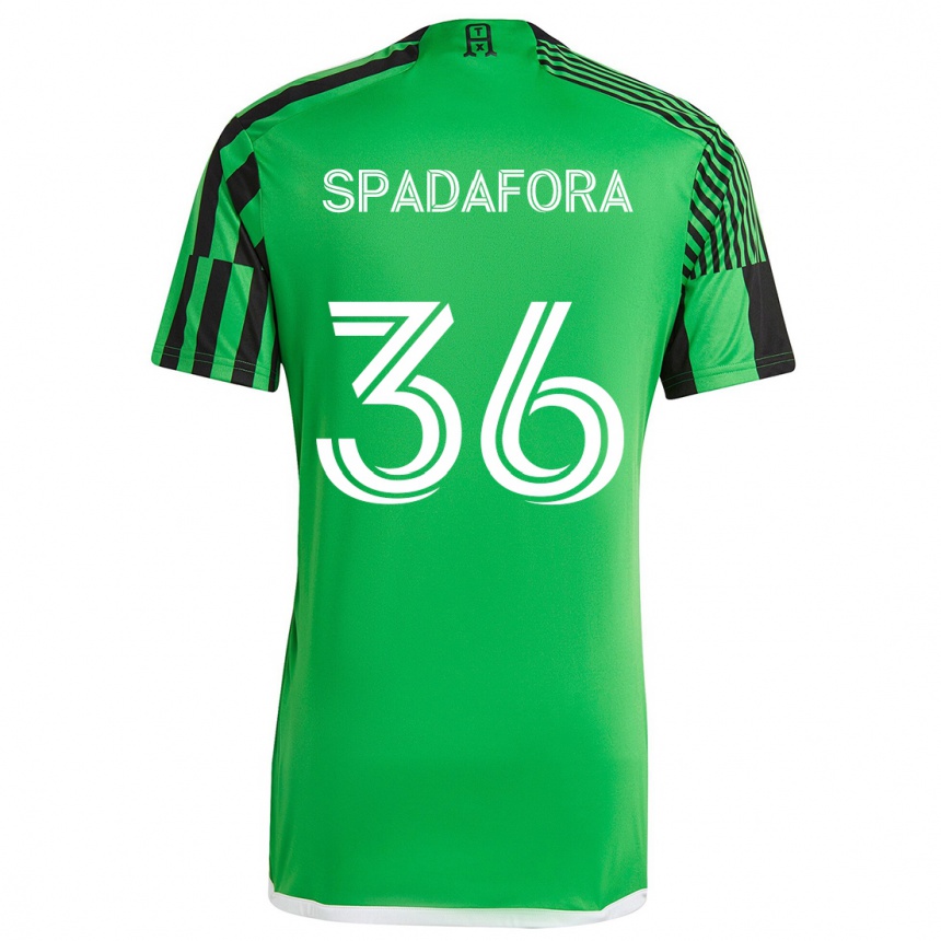 Men Football Luke Spadafora #36 Green Black Home Jersey 2024/25 T-Shirt Australia