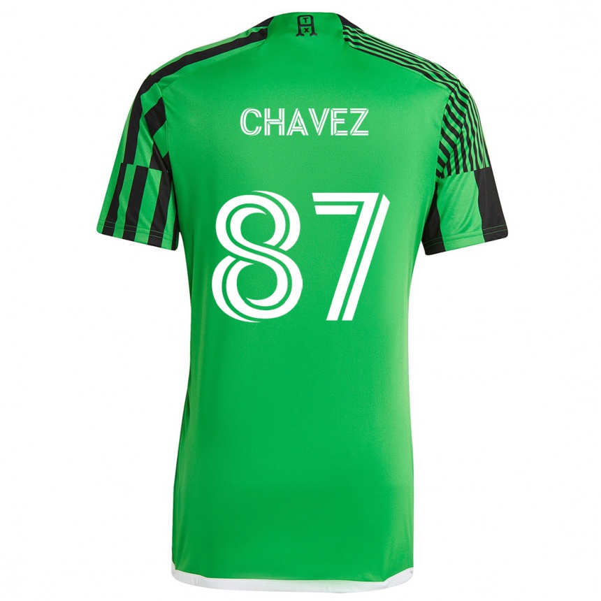 Men Football Alfonso Ocampo-Chávez #87 Green Black Home Jersey 2024/25 T-Shirt Australia