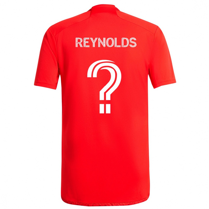 Men Football Justin Reynolds #0 Red White Home Jersey 2024/25 T-Shirt Australia