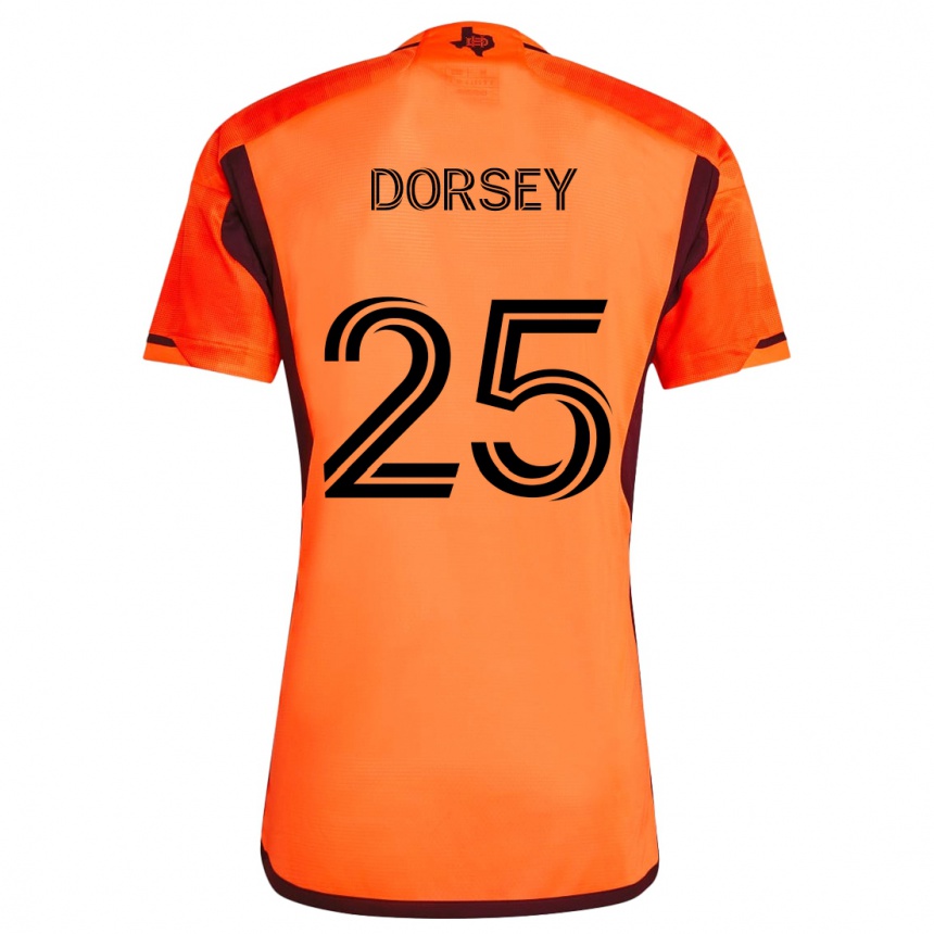 Men Football Griffin Dorsey #25 Orange Black Home Jersey 2024/25 T-Shirt Australia