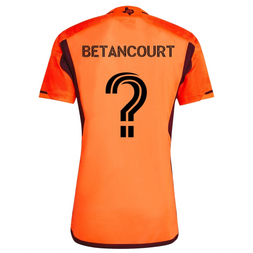 Men Football Noah Betancourt #0 Orange Black Home Jersey 2024/25 T-Shirt Australia