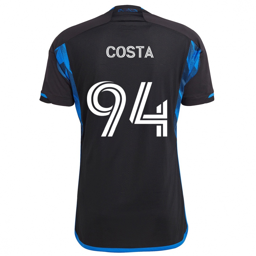 Men Football Vítor Costa #94 Blue Black Home Jersey 2024/25 T-Shirt Australia