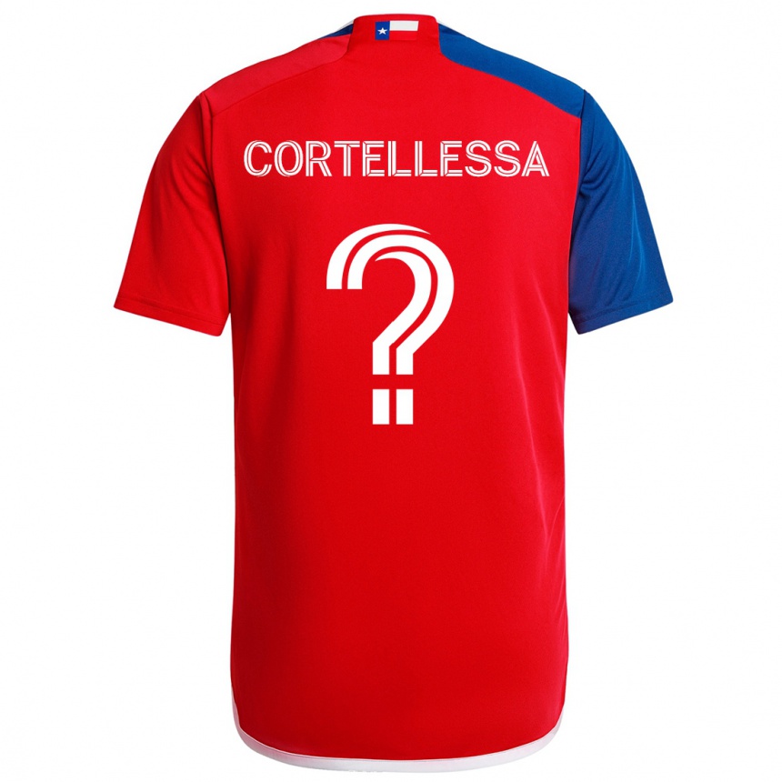 Men Football Michael Cortellessa #0 Blue Red Home Jersey 2024/25 T-Shirt Australia