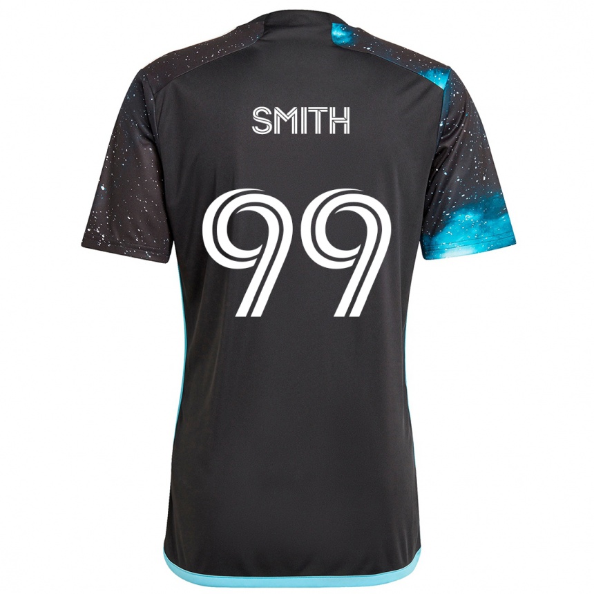 Men Football Jordan Adebayo-Smith #99 Black Blue Home Jersey 2024/25 T-Shirt Australia