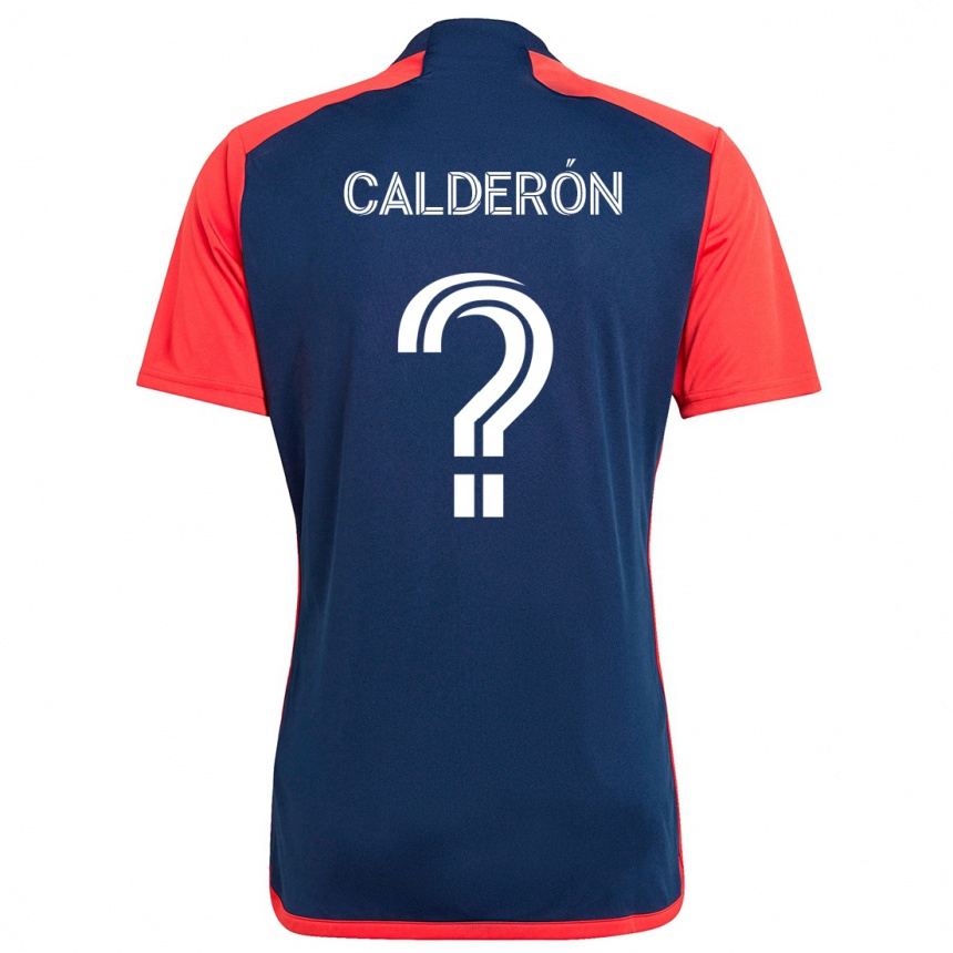 Men Football Gio Calderón #0 Blue Red Home Jersey 2024/25 T-Shirt Australia