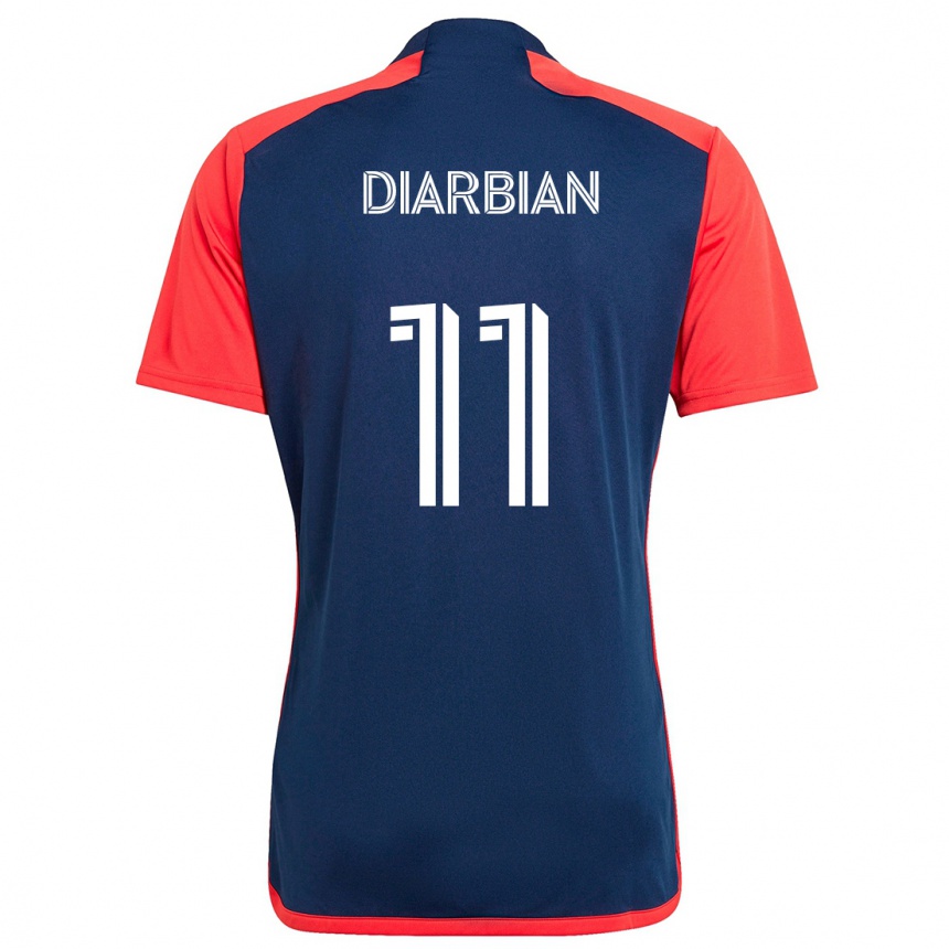 Men Football Gevork Diarbian #11 Blue Red Home Jersey 2024/25 T-Shirt Australia