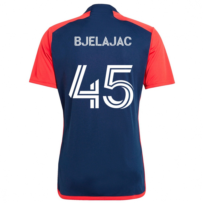 Men Football Andrej Bjelajac #45 Blue Red Home Jersey 2024/25 T-Shirt Australia