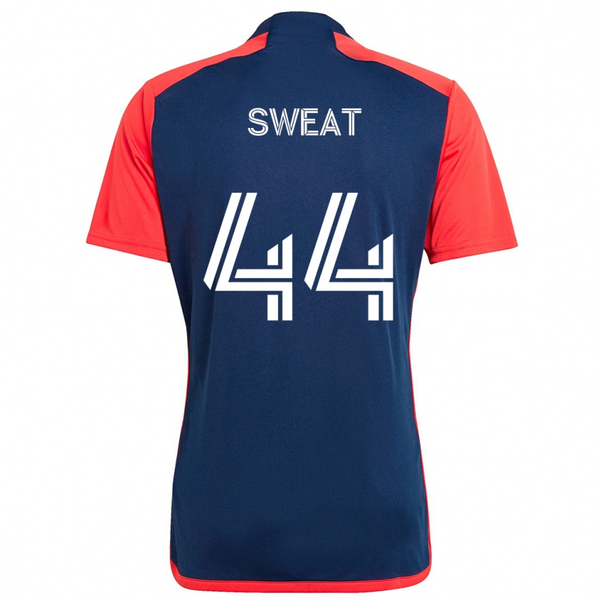 Men Football Ben Sweat #44 Blue Red Home Jersey 2024/25 T-Shirt Australia