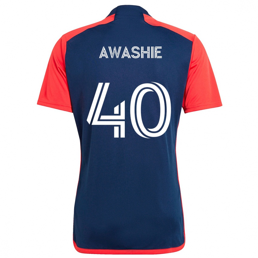 Men Football Ben Awashie #40 Blue Red Home Jersey 2024/25 T-Shirt Australia