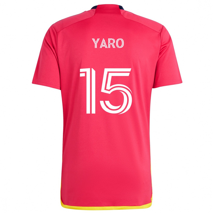 Men Football Joshua Yaro #15 Red Blue Home Jersey 2024/25 T-Shirt Australia