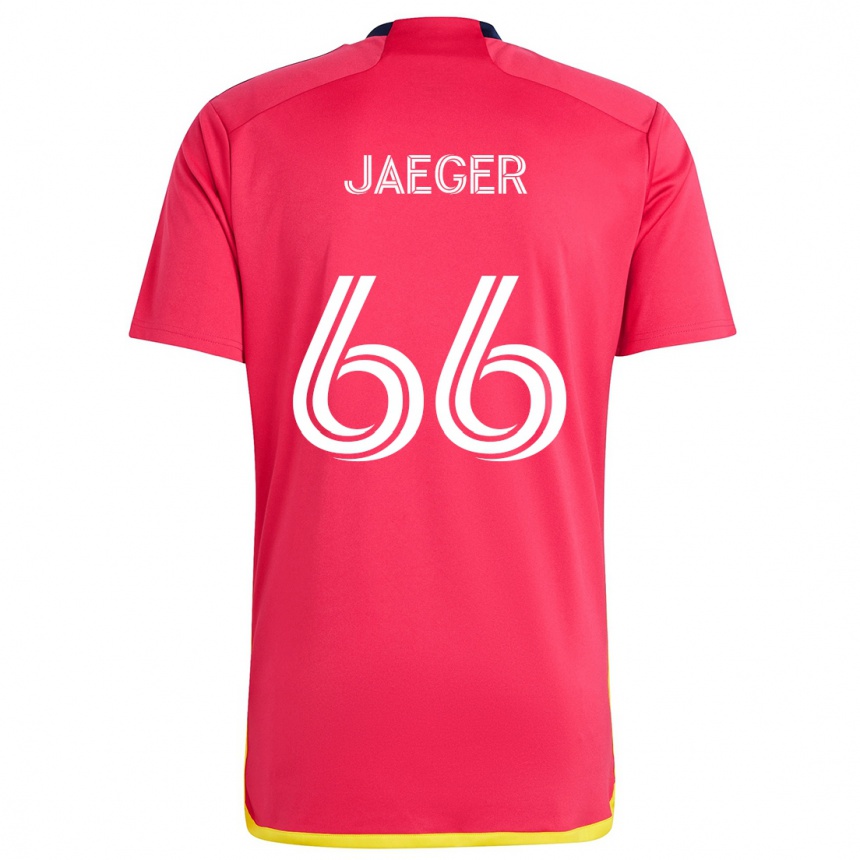 Men Football Kai Jaeger #66 Red Blue Home Jersey 2024/25 T-Shirt Australia