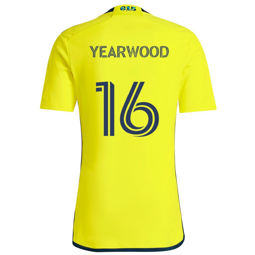 Men Football Dru Yearwood #16 Yellow Blue Home Jersey 2024/25 T-Shirt Australia