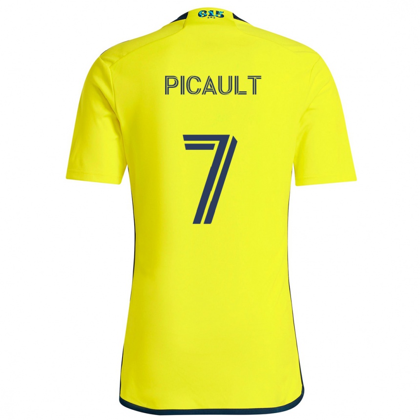 Men Football Fafà Picault #7 Yellow Blue Home Jersey 2024/25 T-Shirt Australia