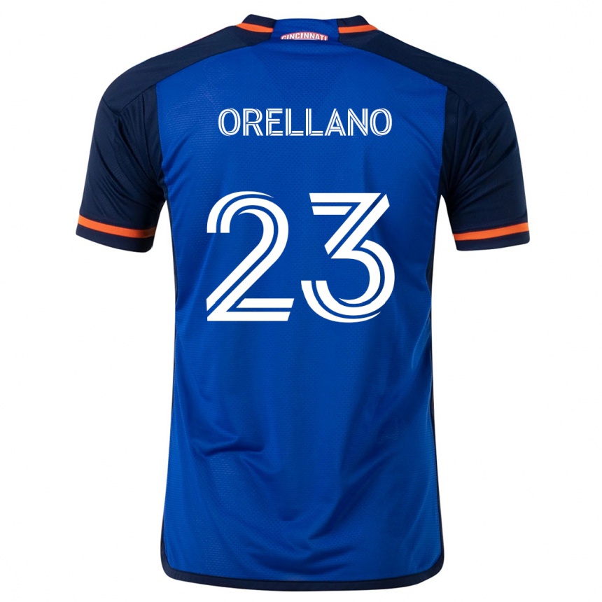 Men Football Luca Orellano #23 Blue White Home Jersey 2024/25 T-Shirt Australia