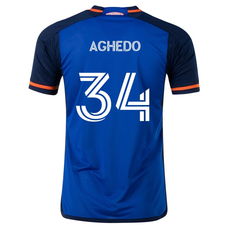 Men Football London Aghedo #34 Blue White Home Jersey 2024/25 T-Shirt Australia