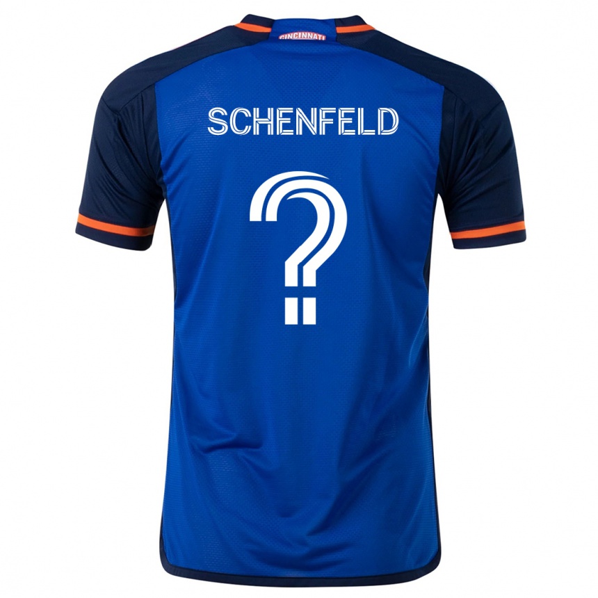 Men Football Matthew Schenfeld #0 Blue White Home Jersey 2024/25 T-Shirt Australia