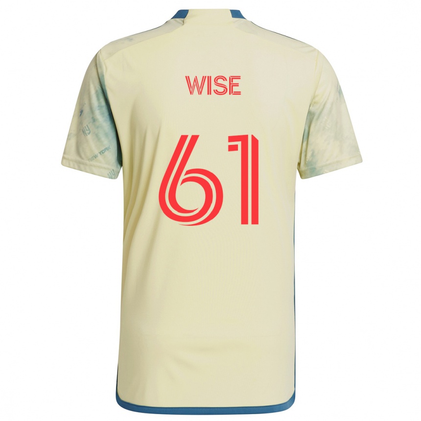 Men Football Henry Wise #61 Yellow Red Blue Home Jersey 2024/25 T-Shirt Australia