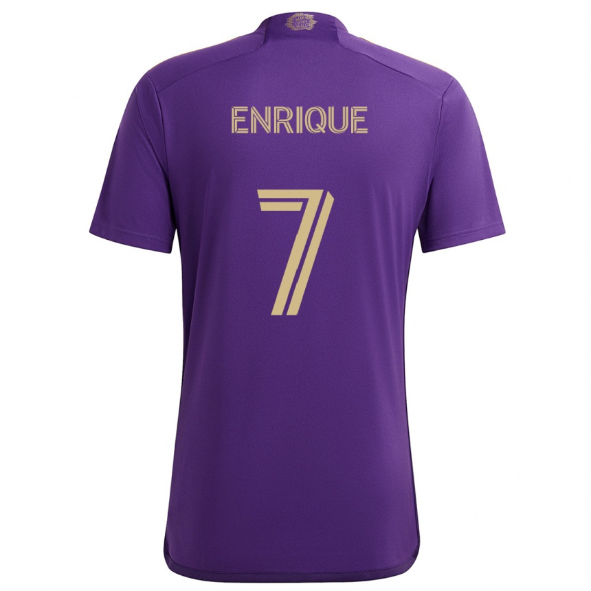 Men Football Ramiro Enrique #7 Purple Yellow Home Jersey 2024/25 T-Shirt Australia