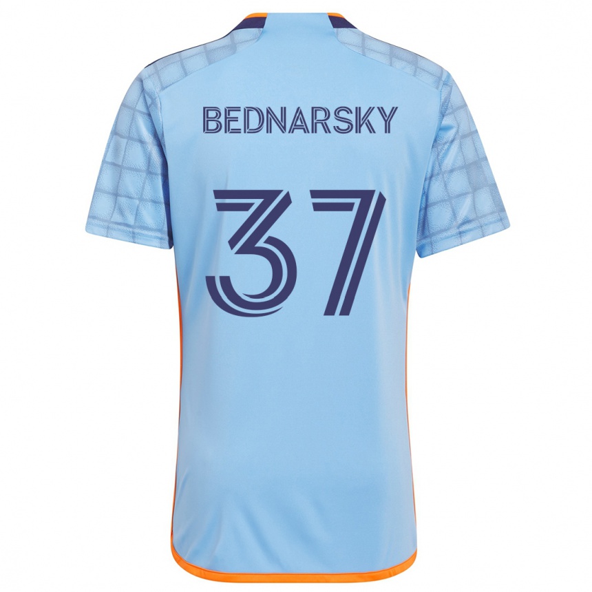 Men Football Stevo Bednarsky #37 Blue Orange Home Jersey 2024/25 T-Shirt Australia