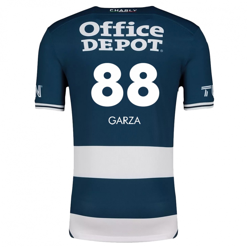 Men Football Adrián Garza #88 Blue White Home Jersey 2024/25 T-Shirt Australia