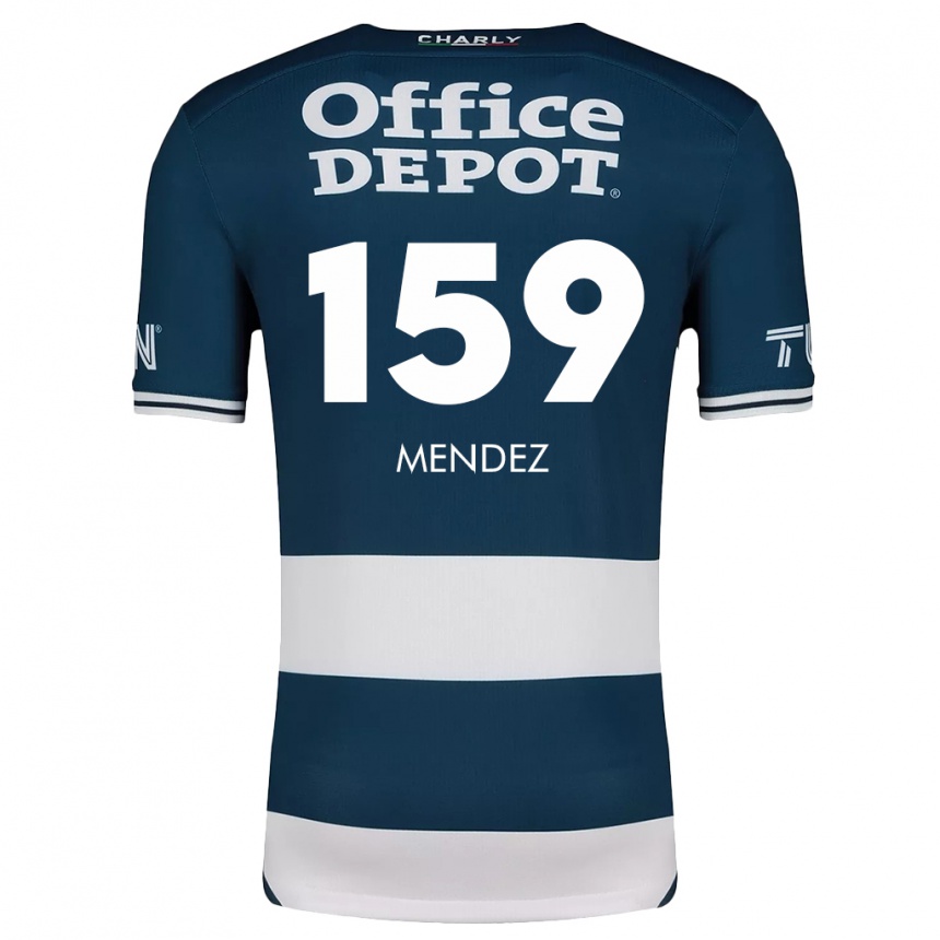 Men Football Daniel Méndez #159 Blue White Home Jersey 2024/25 T-Shirt Australia