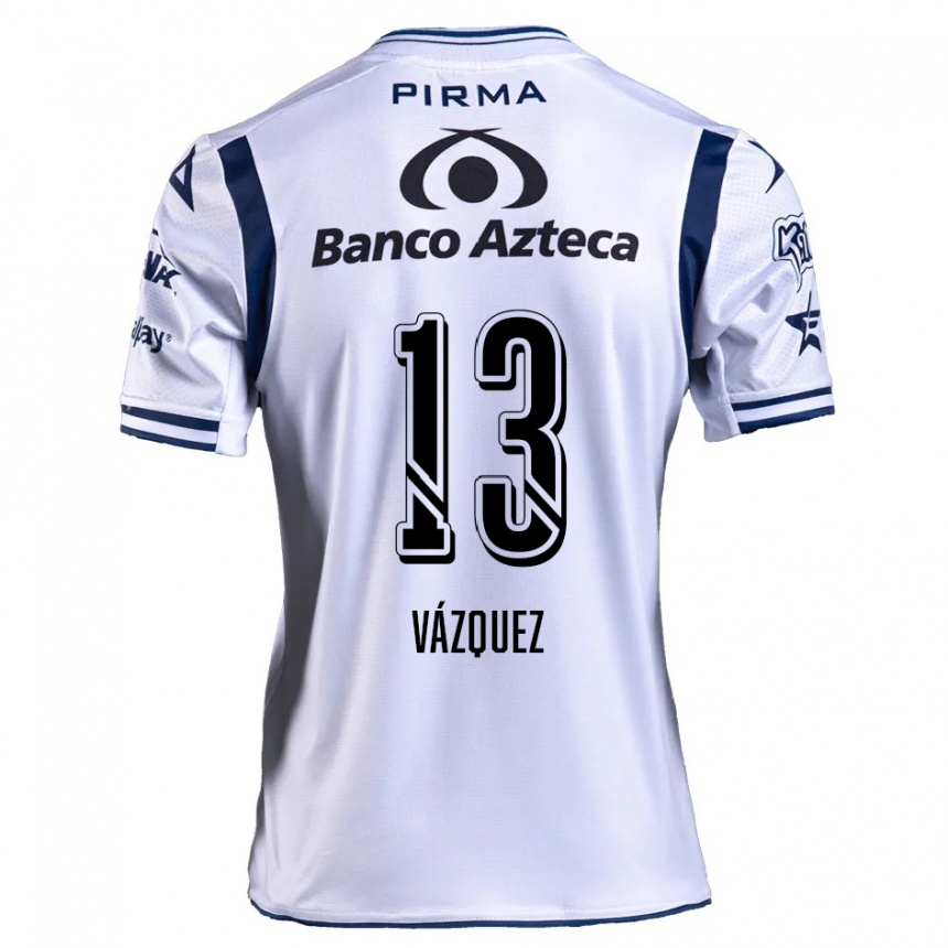 Men Football Ivo Vázquez #13 White Navy Blue Home Jersey 2024/25 T-Shirt Australia