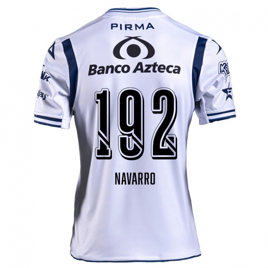 Men Football Eduardo Navarro #192 White Navy Blue Home Jersey 2024/25 T-Shirt Australia