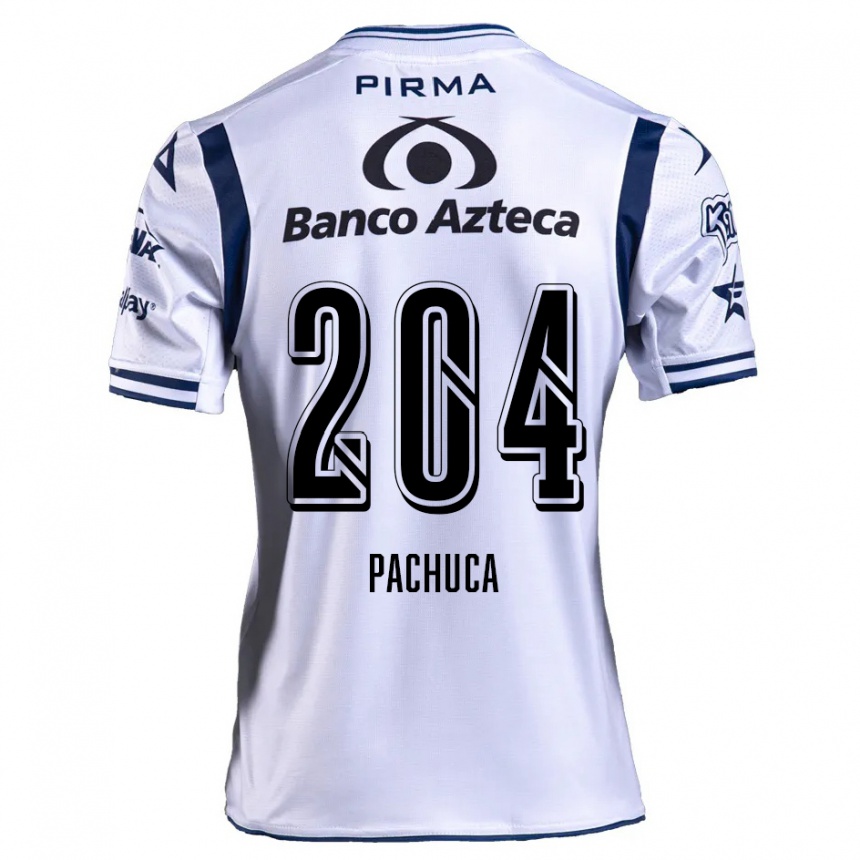 Men Football José Pachuca #204 White Navy Blue Home Jersey 2024/25 T-Shirt Australia