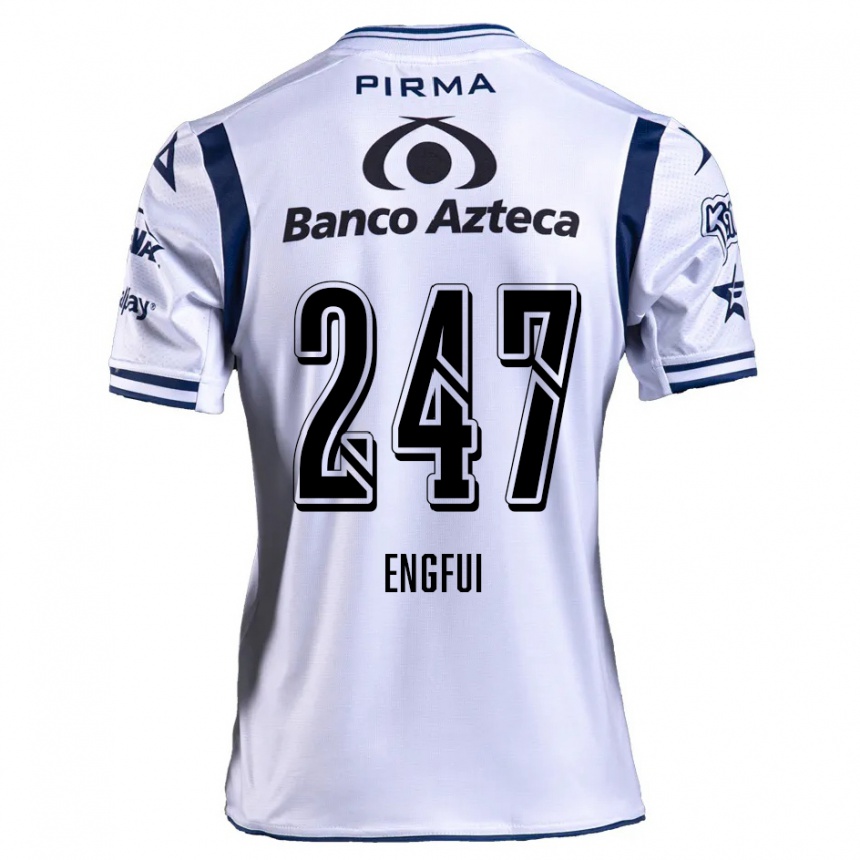 Men Football Emilio Engfui #247 White Navy Blue Home Jersey 2024/25 T-Shirt Australia