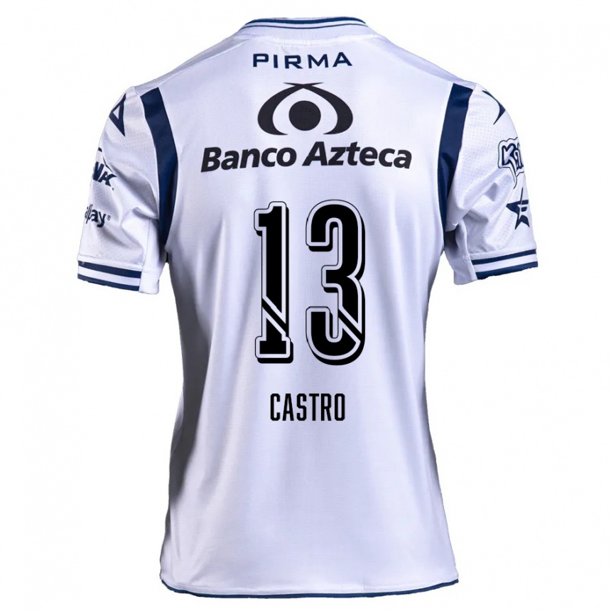 Men Football Mariam Castro #13 White Navy Blue Home Jersey 2024/25 T-Shirt Australia