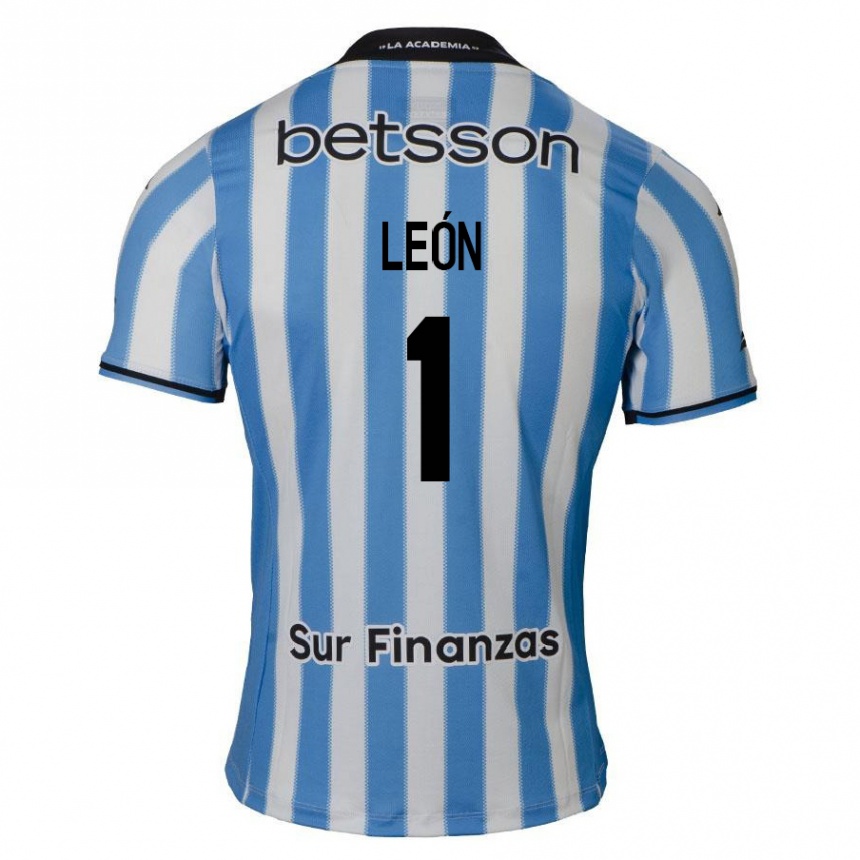 Men Football Roberto León #1 Blue White Black Home Jersey 2024/25 T-Shirt Australia