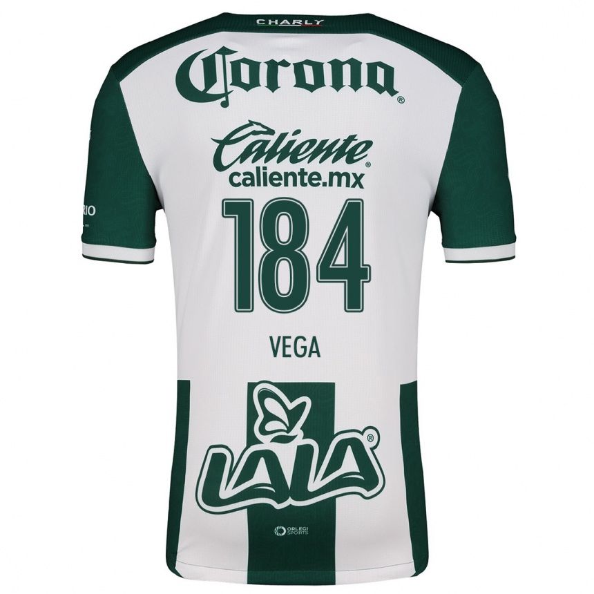 Men Football Luis Vega #184 Green White Home Jersey 2024/25 T-Shirt Australia