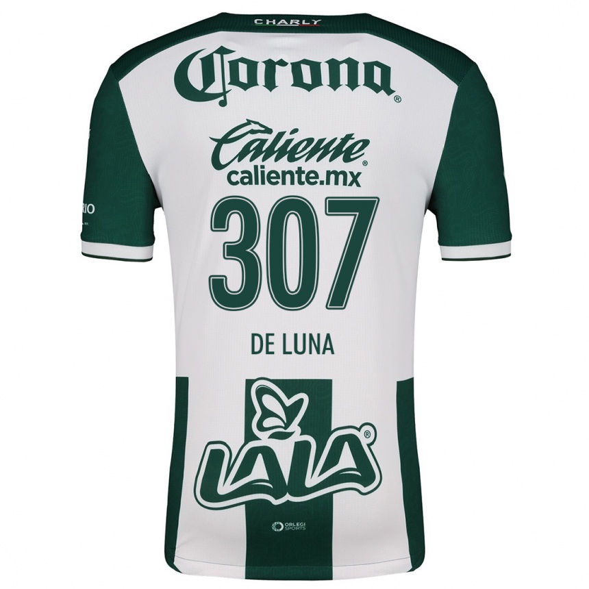 Men Football Eduardo De Luna #307 Green White Home Jersey 2024/25 T-Shirt Australia