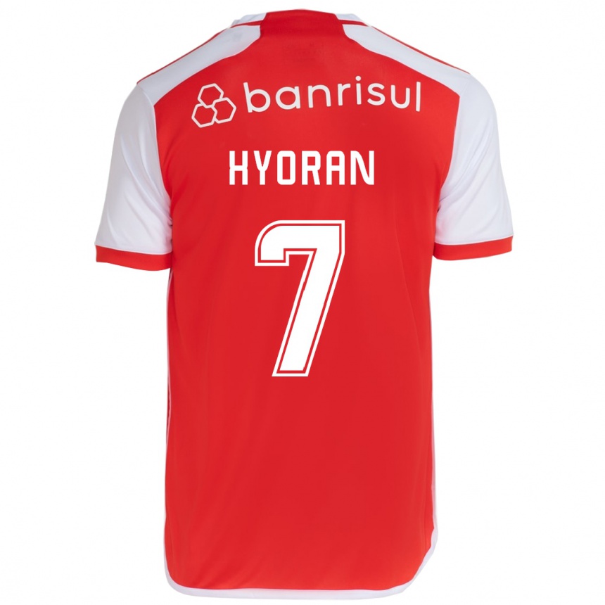 Men Football Hyoran #7 Red White Home Jersey 2024/25 T-Shirt Australia