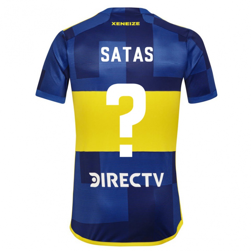 Men Football Matías Satas #0 Blue Yellow Home Jersey 2024/25 T-Shirt Australia