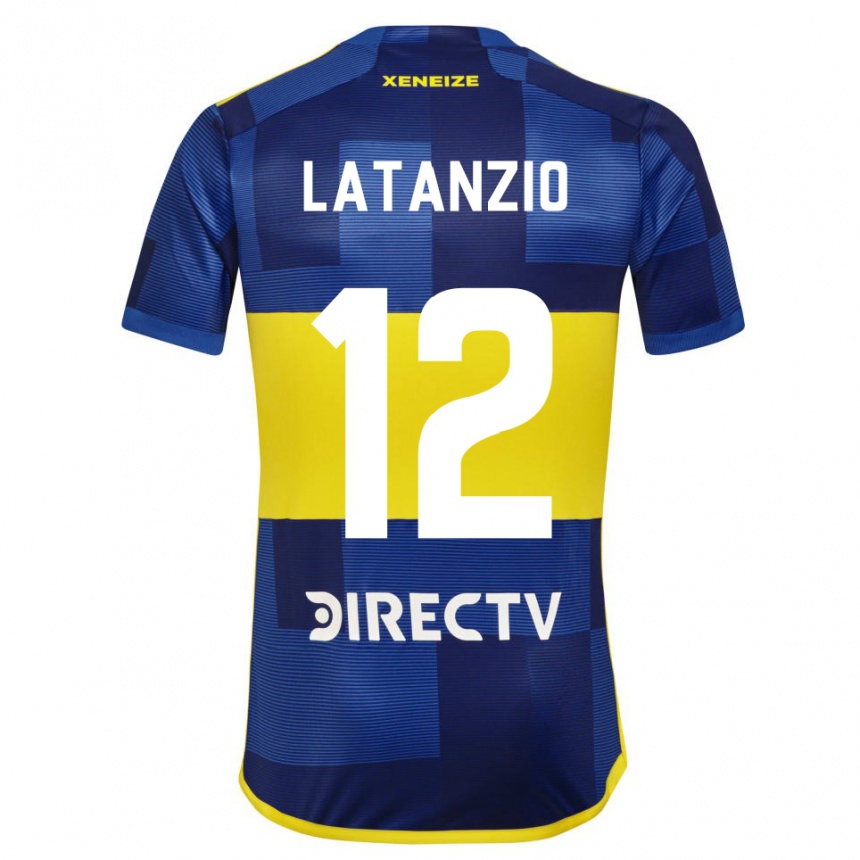 Men Football Florencia Latanzio #12 Blue Yellow Home Jersey 2024/25 T-Shirt Australia