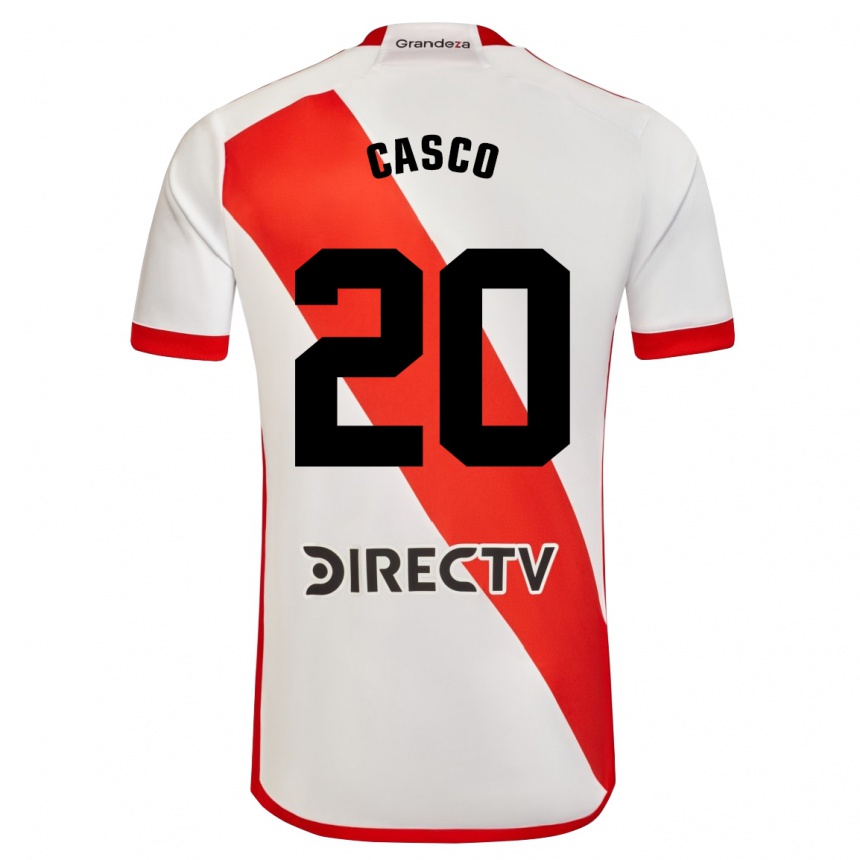 Men Football Milton Casco #20 White Red Home Jersey 2024/25 T-Shirt Australia