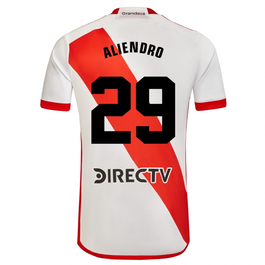 Men Football Rodrigo Aliendro #29 White Red Home Jersey 2024/25 T-Shirt Australia