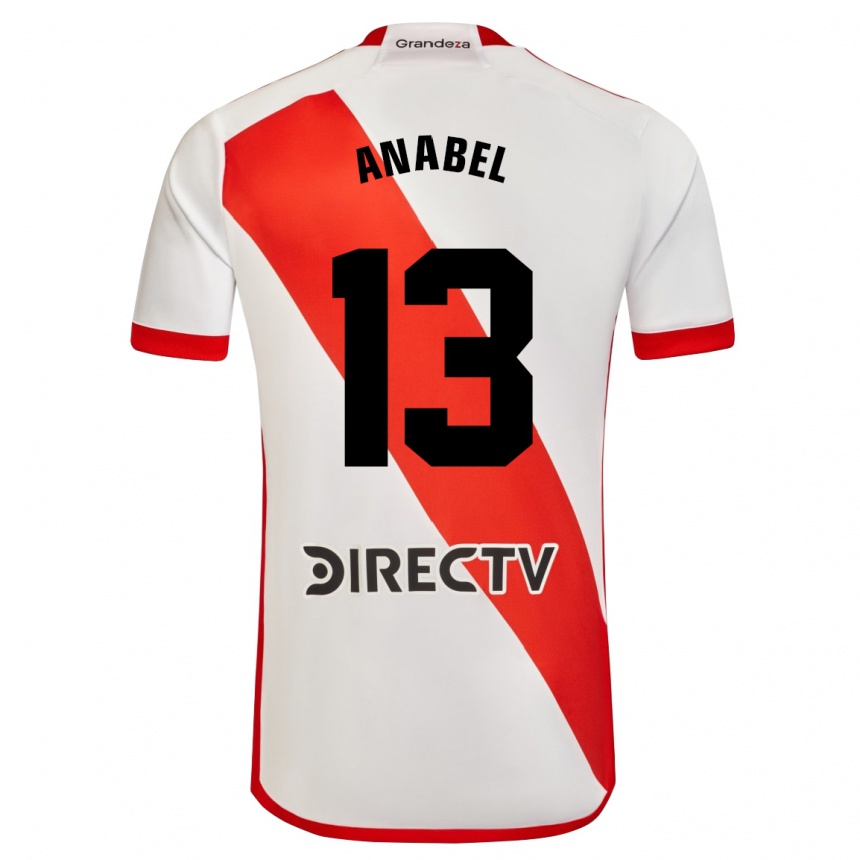 Men Football Giuliana Anabel González Ranzuglia #13 White Red Home Jersey 2024/25 T-Shirt Australia